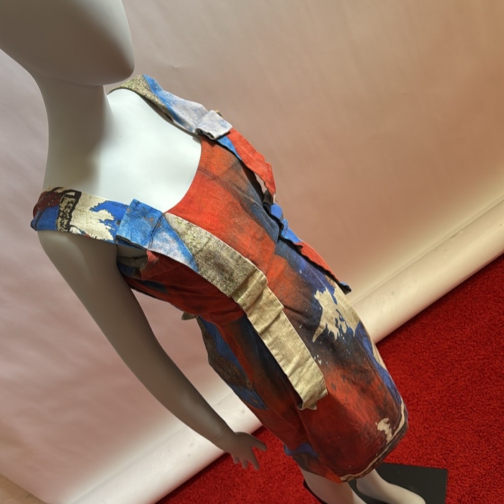 Vivienne Westwood UNION JACK DRESS IT 40 NEW no tag FW15-16 ANGLOMANIA - Picture 7 of 9